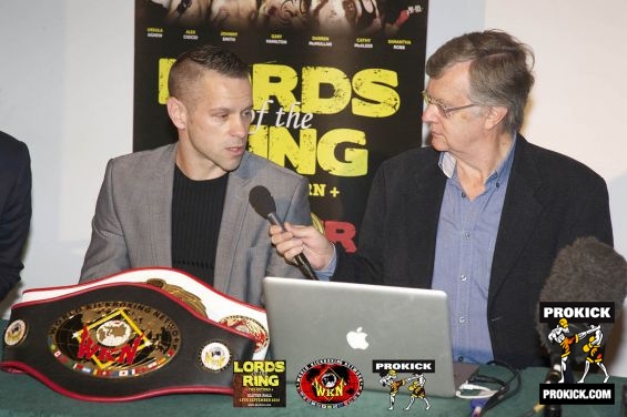 Gary Gillespie interviews Gary Hamilton at Ulster Hall kickboxing press launch