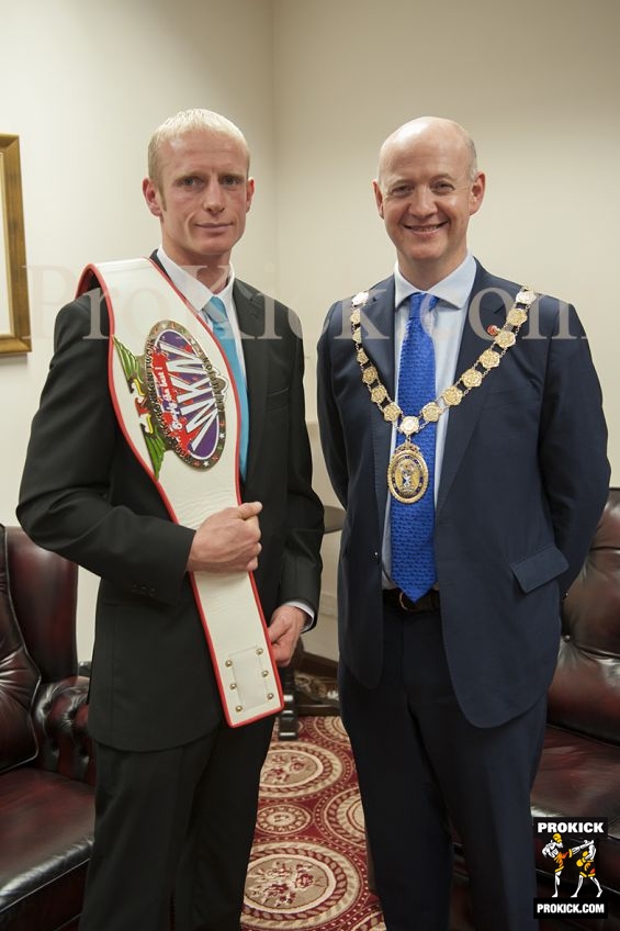 Darren McMullan with Councillor Mr Philip Smith 