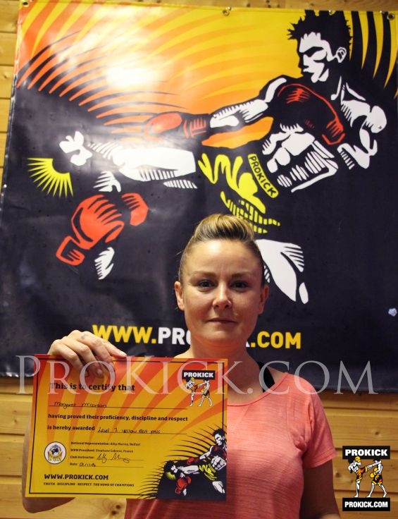 Margert McCartan New proKick yellow belt