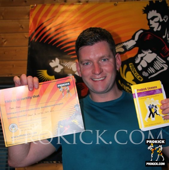 Ryan Sloan gets yellow belt at ProKick