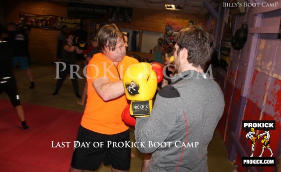Boxing drills at Billy's Boot-Camp