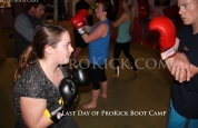 One arm Kickboxer at Bootcamp