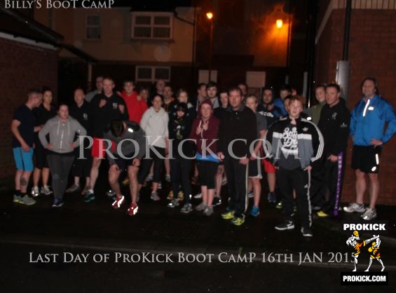Boot Camp Team outside training at ProKick