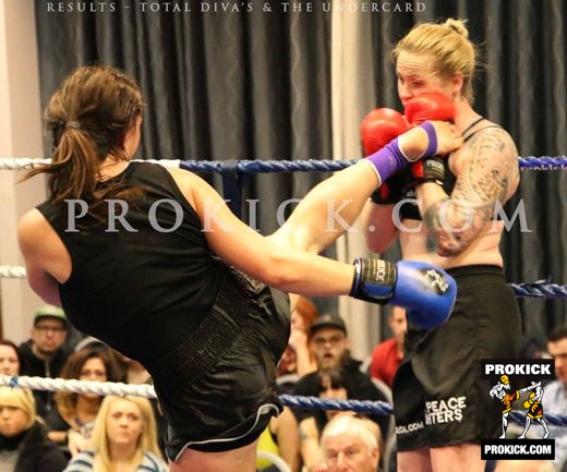 Mallaury Lands high-kick