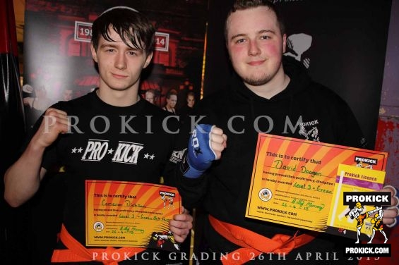 Cameron Dickson and David dougan new green belts