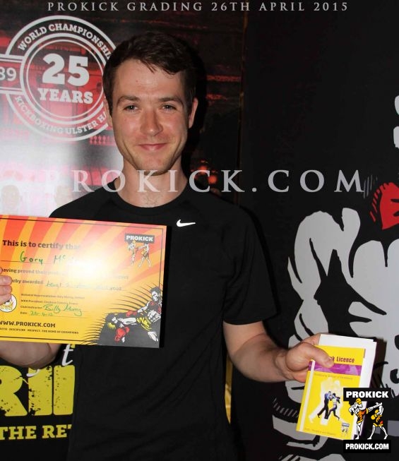 Gary mcclean new prokick yellow belt