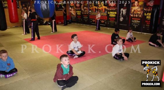 Kickboxing kids ready for grading