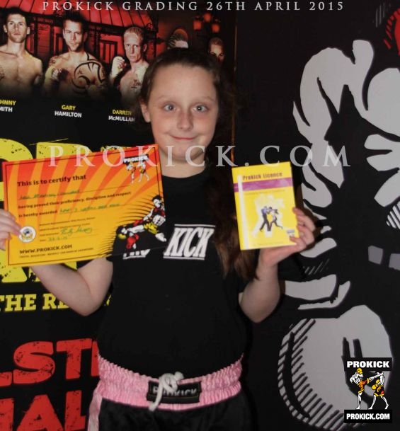 Leah mccartney new prokick yellow belt