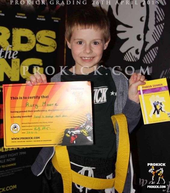 Rory moore new prokick orange belt