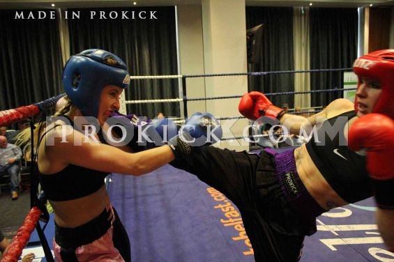 Rowena lands high kick