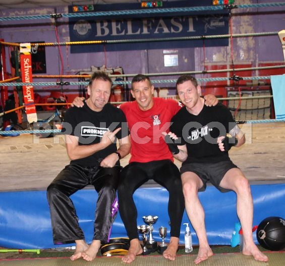 Billy - Rafa and Johnny at ProKick Belfast 