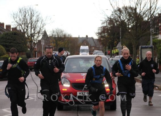 Full Flight Sprinting with car