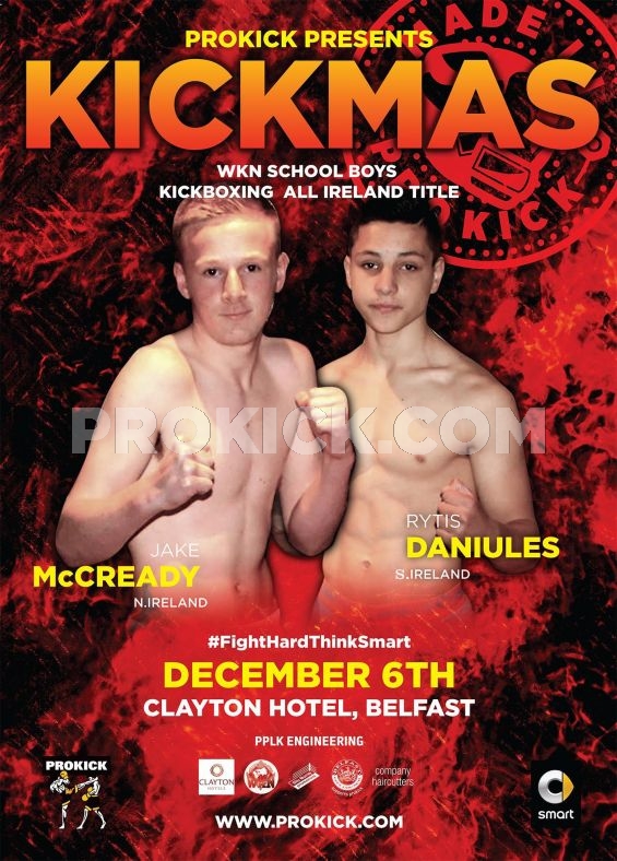 Jake McCready vs Rytis Daniules kickmas 2015