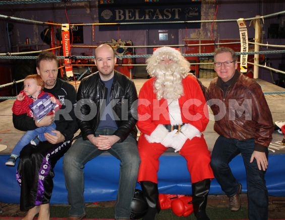 Director and film maker meets santa