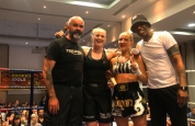 Fighters with sponsor coach 