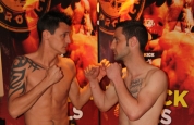 Michael Swann vs James Cox - at the weigh-ins