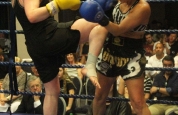 Female K1 style fight - knee work