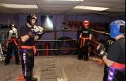 Getting ready for sparring