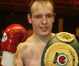 Brian magee pictured when he was the IBO World champion