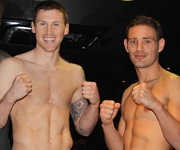 From the weigh-in yesterday - LR Johnny Smith and Daniel Zhara from the Island of Malta,(Right)