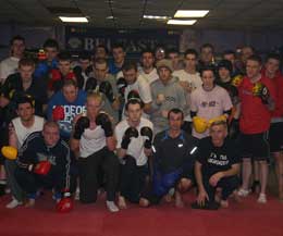 The finalist whom all made it to the end - Kickboxing members at the ProKick gym braved the extreme weather all in the line of fitness