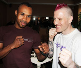 ProKick fighters are in La Chaux-de-Fonds for tonights event - Gary Fullerton came face-face with Damien Sabas
