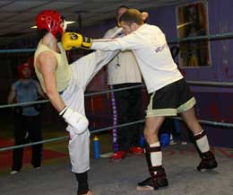 World champ Gary Hamilton spars with some of the new guy at the gym, Connor McConnville takes to the ring with a world champion