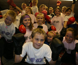 It may have been ten year old Leith Braiden Birthday on Saturday but the birthday boy was no match for the girl power at the gym.