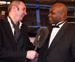 Mr Joe Lindsay with K1 Legend Mr Perfect, Ernesto Hoost will be in Belfast over the bank holiday double whammy weekend..