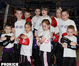Some of the ProKick Kids who will travel to the event in Switzerland - aged 6 years to 12 year old.