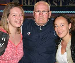 L-R Lisa, Uncle Sammy and Sophie,Murray hit ProKick