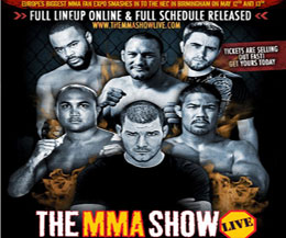 Europe's Biggest MMA EXPO Show is to crash into the NEC in Birmingham, England May 12 and 13th.