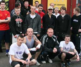 Mark Winter prokick member now fighter is front row left - his own words below