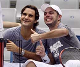 Stanislas Wawrinka and Roger Federer Gold Olympic medal in tennis.