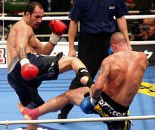 Paul Slowinski's pictured here in a previous K1 match