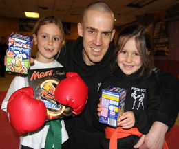 Two of the ProKick Kids who took part and won some eegs - They maybe had a little help at home - its is Team Foster