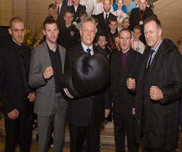 First Minister Mr Peter Robinson invited the ProKick team and he wished all on the Thai-Tanic much success this weekend.