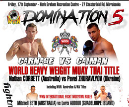 Dominaton 5 - Friday, 17th September, Herb Graham Recreation Centre, Mirrabooka, WA Australia