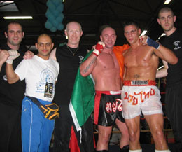 Pete Foley and team at the World Martial Art Games in Italy