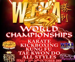 Best regards from Cristiano Radicchi at the WTKA World Championships & Martial Arts Marathon