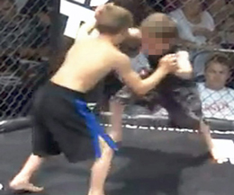 The internet is teeming with cries of outrage regarding the recent recorded Kid's Cage Fight (above)