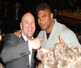 Alistair Overeem with UFC President Dana White