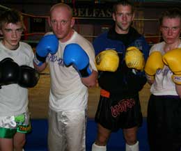 Young Daivd Bird,(Left) along with Stuart Jess, Gary Hamilton and Anne Gallagher are just four of a team of eight who will travel to Scotland