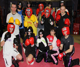 Beginners turn out in force for new kickboxing sparring class