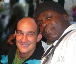 Happier times - Heino Heiwegen (left) with Ernesto Hoost