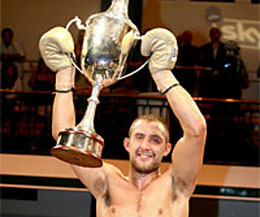 Belfast's Darren Corbett came up short - Jon-Lewis Dickinson (pictured) was crowned as the new Prizefighter cruiserweight champion.