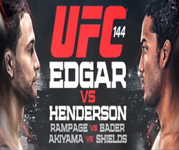 UFC 144's Main Event will be for the Lightweight Championship belt between Frankie Edgar and Ben Henderson